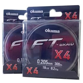 Okuma Ft X4 Braided Line 300 mt Grey Örgü İp