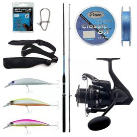 Okuma G-Power Spin 240 cm 15-40 gr Spin Kamışı+Wave Power WP-4000A1 Olta Makinesi