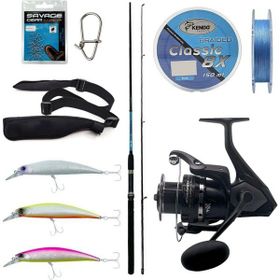 Okuma G-Power Spin 240 cm 15-40 gr Spin Kamışı+Wave Power WP-4000A1 Olta Makinesi