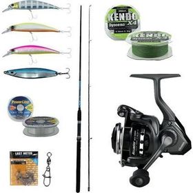 Okuma G-Power Spin 8' 240 cm 15-40 gr 2 Parça Spin Kamışı + Okuma Acuador ACU-4000A 3+1BB Olta Makinesi Spin Olta Seti