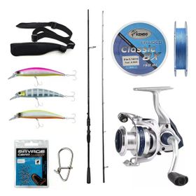Okuma Psycho Stick Game 243 cm Ex-Fast 15-40 gr 2 Parça Olta Kamışı+ARIA-3000A Olta Makinesi