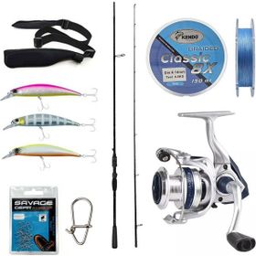 Okuma Psycho Stick Game 243 cm Ex-Fast 15-40 gr 2 Parça Olta Kamışı+ARIA-3000A Olta Makinesi