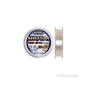 Okuma Shotai Fluorocarbon 75 m 0,330 mm Şeffaf Misina