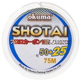 Okuma Shotai Fluorocarbon 75 m 0,330 mm Şeffaf Misina