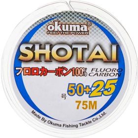 Okuma Shotai Fluorocarbon 75 m 0,330 mm Şeffaf Misina