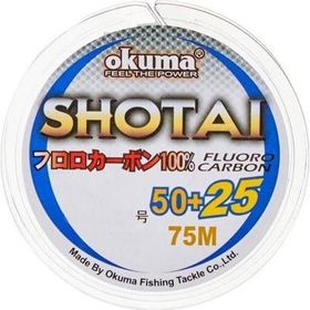Okuma Shotai Fluorocarbon 75 m 0,330 mm Şeffaf Misina