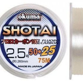 Okuma Shotai Fluorocarbon 75 mt 0,260 mm Misina