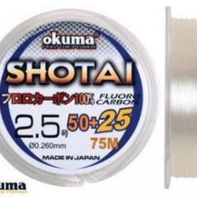 Okuma Shotai Fluorocarbon 75 mt 0,260 mm Misina