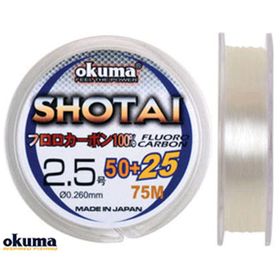 Okuma Shotai Fluorocarbon 75 mt 0,260 mm Misina