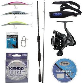 Okuma Wave Power 8'0 2.44 cm 15-40 gr 2 Parça Spin Kamışı + Okuma Acuador ACU-4000A 3+1BB Olta Makinesi Olta Seti