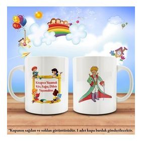 Okuyan Nesillere Çift Yön Baskılı Küçük Prens The Little Prince Kupa Bardak