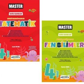 Okyanus 2023 4. Sınıf Matematik Fen Bilimleri Master Soru Bankası Seti
