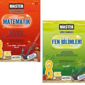 Okyanus 2023 8. Sınıf Matematik Fen Bilimleri Master Soru Bankası Seti