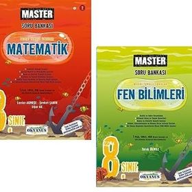 Okyanus 2023 8. Sınıf Matematik Fen Bilimleri Master Soru Bankası Seti
