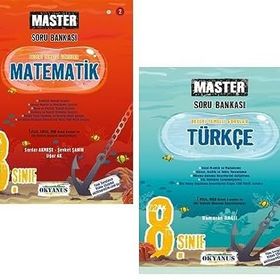 Okyanus 2023 8. Sınıf Matematik Türkçe Master Soru Bankası Seti