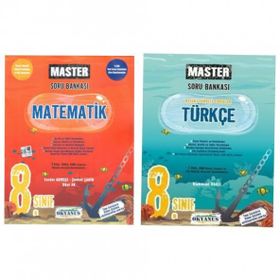 Okyanus 2023 8. Sınıf Matematik Türkçe Master Soru Bankası Seti