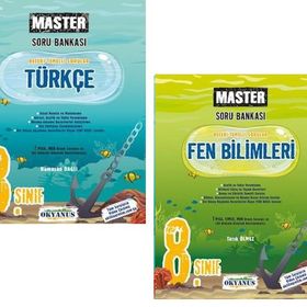 Okyanus 2023 8. Sınıf Türkçe Fen Bilimleri Master Soru Bankası Seti