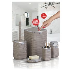 Okyanus Home Luna Vizon Kromlu Kare 5'li Banyo Seti