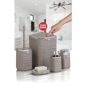 Okyanus Home Luna Vizon Kromlu Kare 5'li Banyo Seti