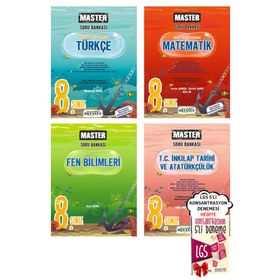 Okyanus Lgs 8. Sınıf Master Türkçe Inkilap Matematik Fen Soru Bankası Seti