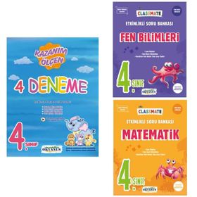 Okyanus Yayın 4. Sınıf Master Matematik ve Fen Bilimleri Soru Bankası