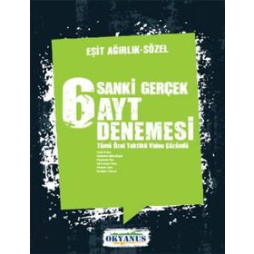 Okyanus Yayıncılık Sanki Gerçek 6 AYT Eşit Ağırlık - Sözel Denemesi