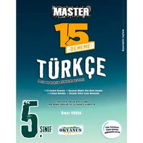 Okyanus Yayınları 5. Sınıf Master Türkçe 15 Deneme