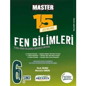 Okyanus Yayınları - 6. Sınıf Master 15 Fen Bilimleri Denemesi