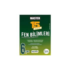 Okyanus Yayınları - 6. Sınıf Master 15 Fen Bilimleri Denemesi