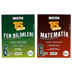 Okyanus Yayınları - 6. Sınıf Master Türkçe - Matematik - Fen Bilimleri 15 Deneme 3 Set
