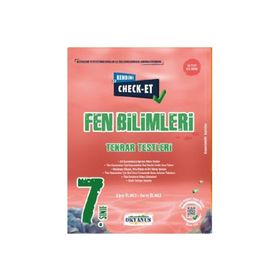 Okyanus Yayınları 7. Sınıf Kendini Check - Et Fen Bilimleri Tekrar Testleri