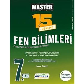 Okyanus Yayınları 7 Sınıf Master Fen Bilimleri 15 Deneme