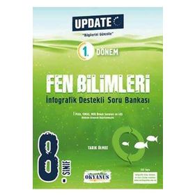 Okyanus Yayınları 8. Sınıf 1. Dönem Fen Bilimleri Update İnfografik Destekli Soru Bankası