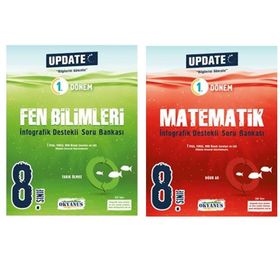 Okyanus Yayınları 8. Sınıf 1. Dönem Update Infografik Matematik Ve Fen Soru Bankası Seti
