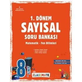 Okyanus Yayınları 8. Sınıf Classmate 1. Dönem Sayısal Soru Bankası