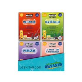 Okyanus Yayınları 8. Sınıf LGS Master Soru Bankası Seti 4 Kitap