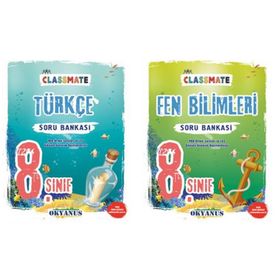 Okyanus Yayınları 8. Sınıf Master Matematik Türkçe Fen Bilimleri İnkılap Paragraf Soru Bankası Seti