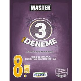 Okyanus Yayınları 8. Sınıf Master Sözel Ve Sayısal Bölümlerle 3 Genel Deneme