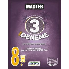 Okyanus Yayınları 8. Sınıf Master Sözel Ve Sayısal Bölümlerle 3 Genel Deneme