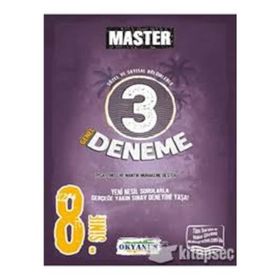 Okyanus Yayınları 8. Sınıf Master Sözel Ve Sayısal Bölümlerle 3 Genel Deneme