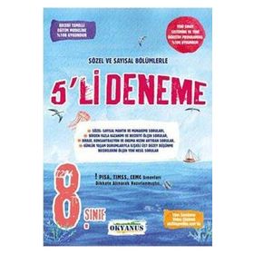 Okyanus Yayınları 8. Sınıf Sözel Ve Sayısal Bölümlerle 5'li Deneme