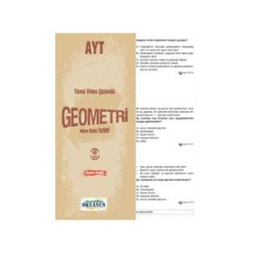 Okyanus Yayınları AYT Geometri Çek Kopar Testi