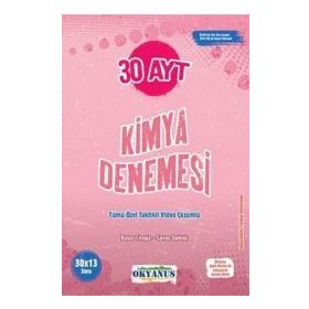Okyanus Yayınları AYT Kimya Denemesi 30 Adet