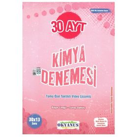 Okyanus Yayınları AYT Kimya Denemesi 30 Adet