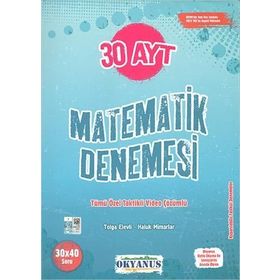 Okyanus Yayınları AYT Matematik 30 Deneme