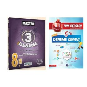 Okyanus Yayınları Master 8. Sınıf LGS 20 Deneme Seti - 3 Kitap