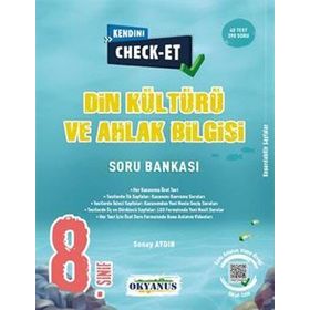 Okyanus Yayınları Okyanus Yayıncılık 8. Sınıf Kendini Check Et Din Kültürü ve Ahlak Bilgisi Soru Bankası