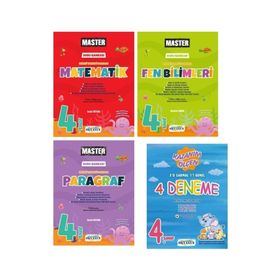 Okyanus Yayınları PRTK978625564 4. Sınıf Master Matematik + Fen Bilimleri + Paragraf + Paket Deneme Seti