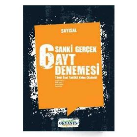 ​Okyanus Yayınları Sayısal Sanki Gerçek AYT 6 Denemesi