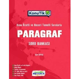 Okyanus Yayınları Tüm Adaylar İçin Paragraf Konutik Konu Özetli Soru Bankası
